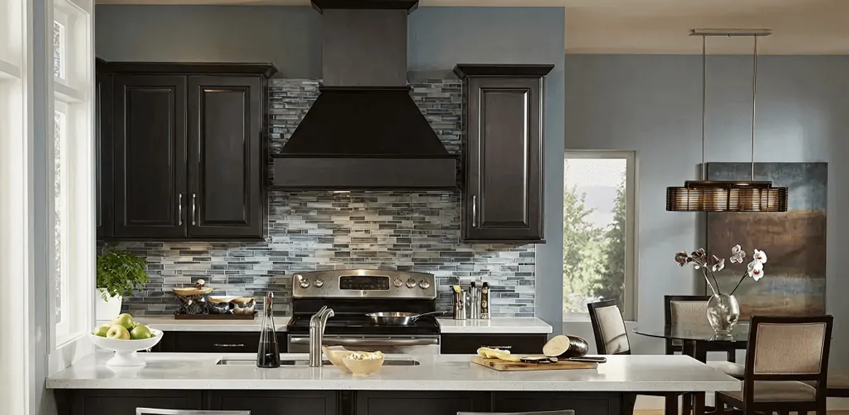 Kitchen cabinet painting and refinishing in a modern kitchen in Birmingham, AL
